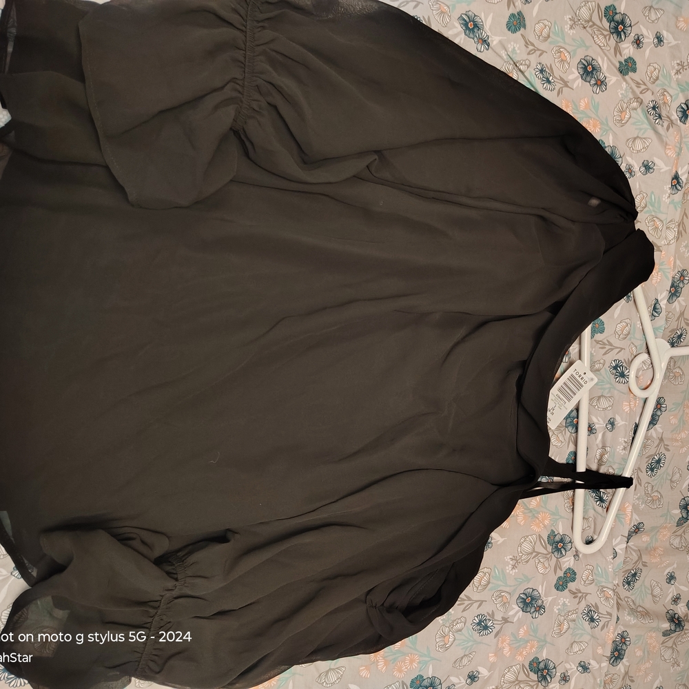 Torrid Black One Shoulder Blouse